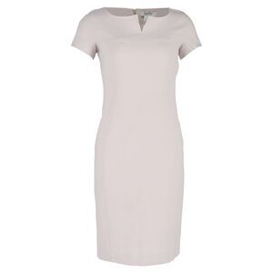 Max Mara Knee-Length Short Sleeve Bodycon Dress in Light Pink Wool
